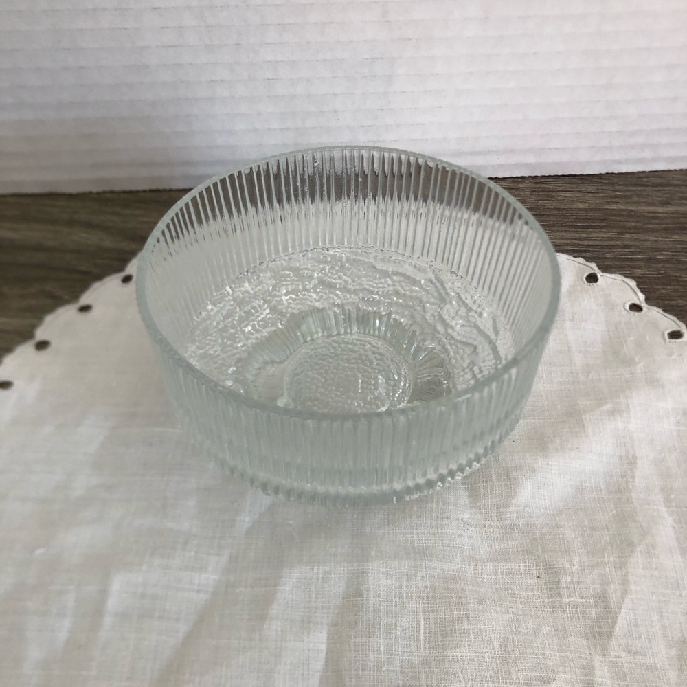 Vtg Ravenhead Glass Topaz Salad Bowl